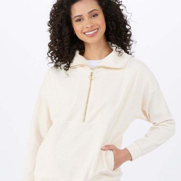 Women's Manchester Corded Quarter-Zip Pullover Thumbnail