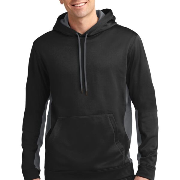 Premier Sport Wick ® Fleece Colorblock Hooded Pullover Thumbnail