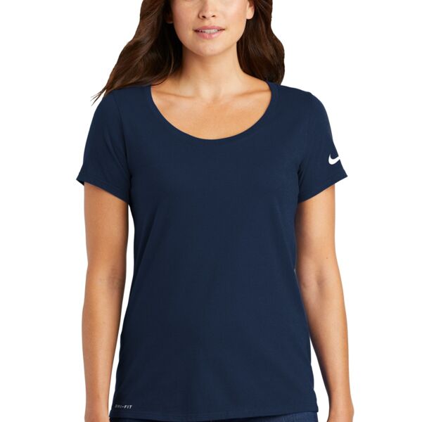 ICD Ladies Dri FIT Cotton/Poly Scoop Neck Tee Thumbnail