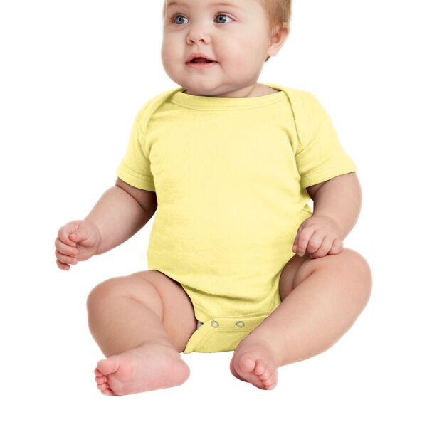 SEW N STITCHES ™ Infant Short Sleeve Baby Rib Bodysuit Thumbnail
