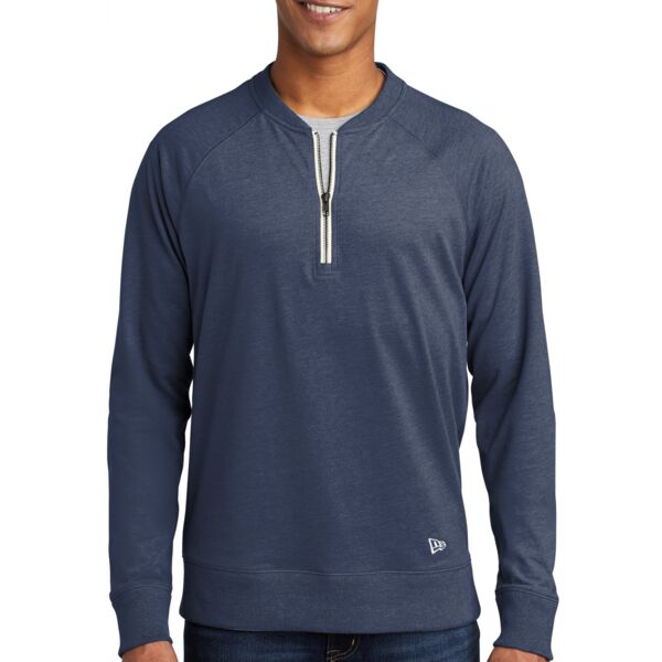 SEW N STITCHES NEW ERA ® Sueded Cotton Blend 1/4 Zip Pullover Thumbnail